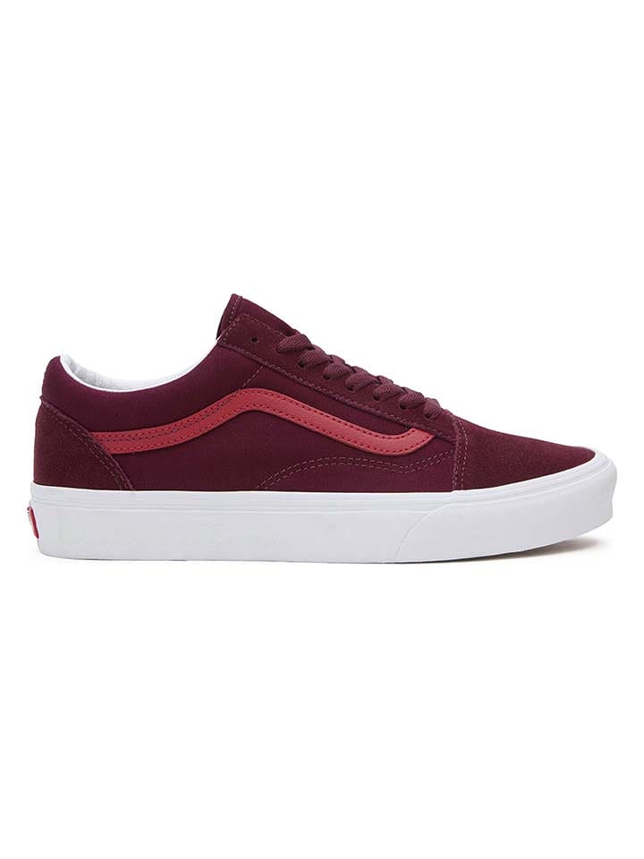 Vans Skórzane sneakersy "Old Skool" w kolorze czerwonym rozmiar: 42,5