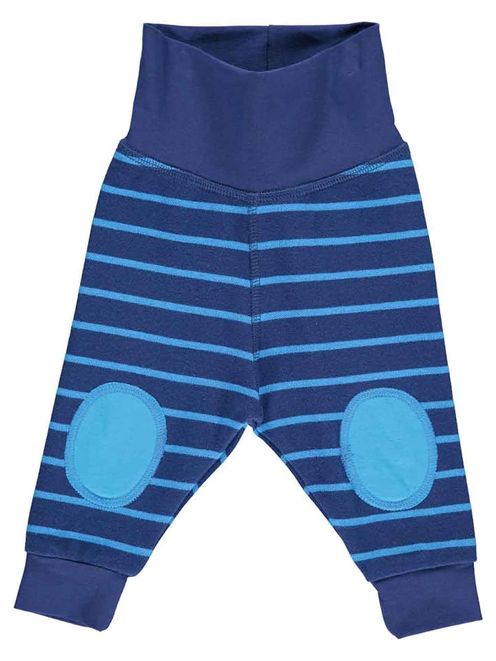 Fred´s World by GREEN COTTON Spodnie dresowe w kolorze błękitno-granatowym rozmiar: 68