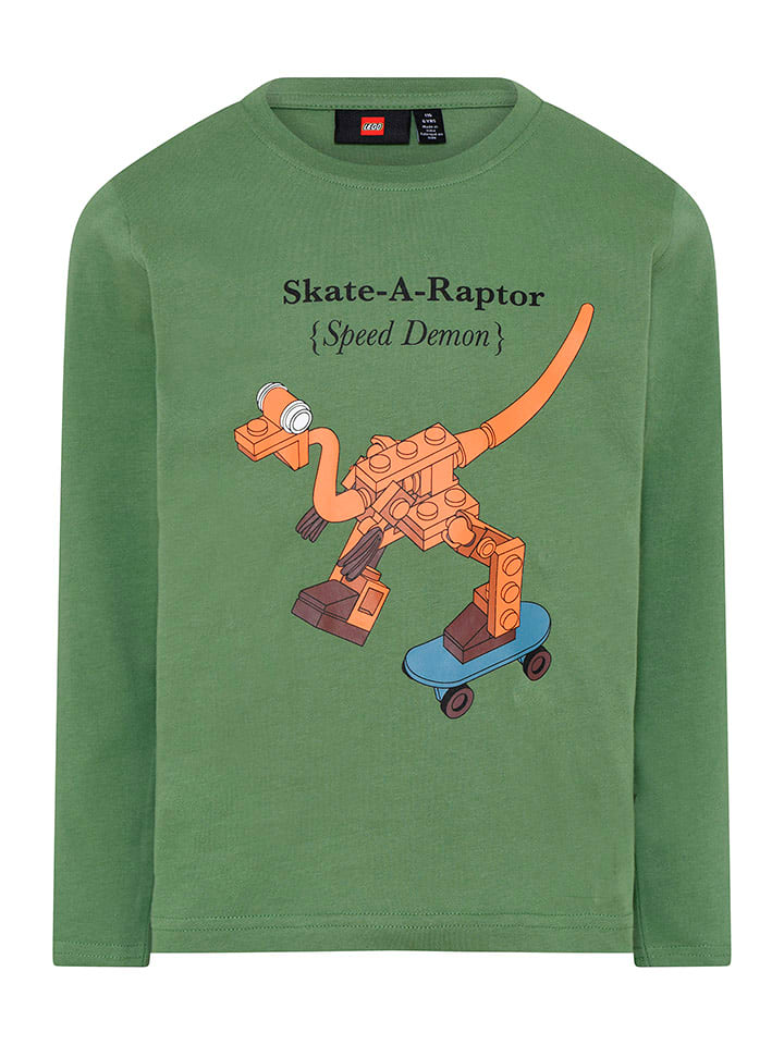 Legowear Koszulka "LEGO Iconic" w kolorze zielonym rozmiar: 146