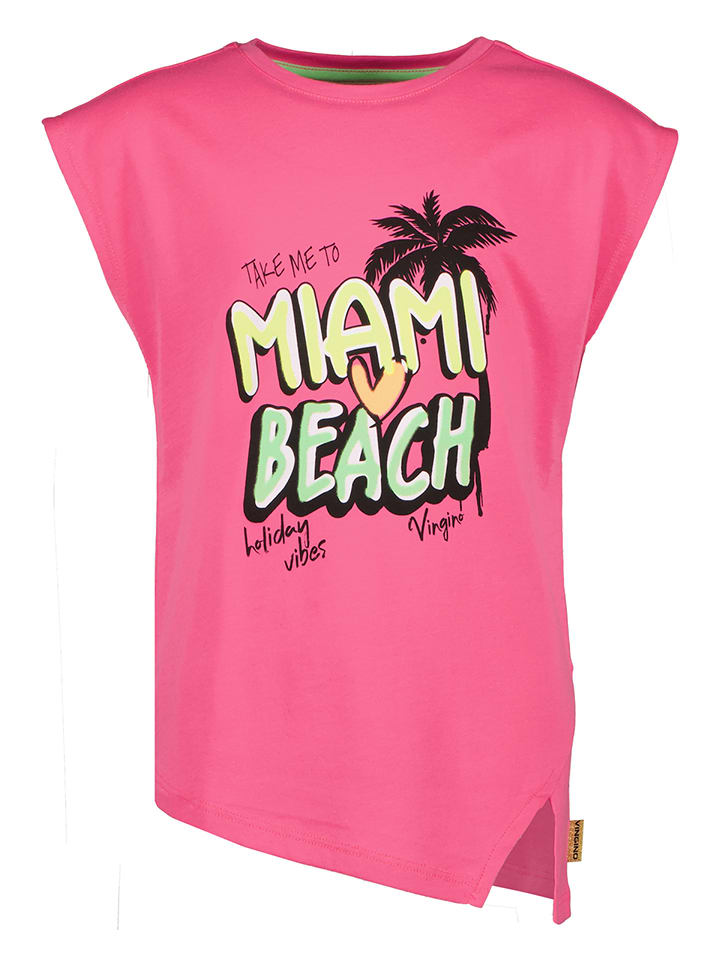 Koszulka "Holley" w kolorze jaskraworóżowym