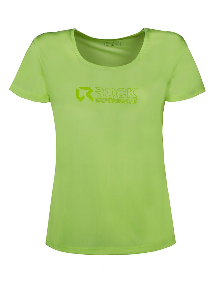 ROCK EXPERIENCE Koszulka funkcyjna "Tangerine" w kolorze zielonym rozmiar: XL