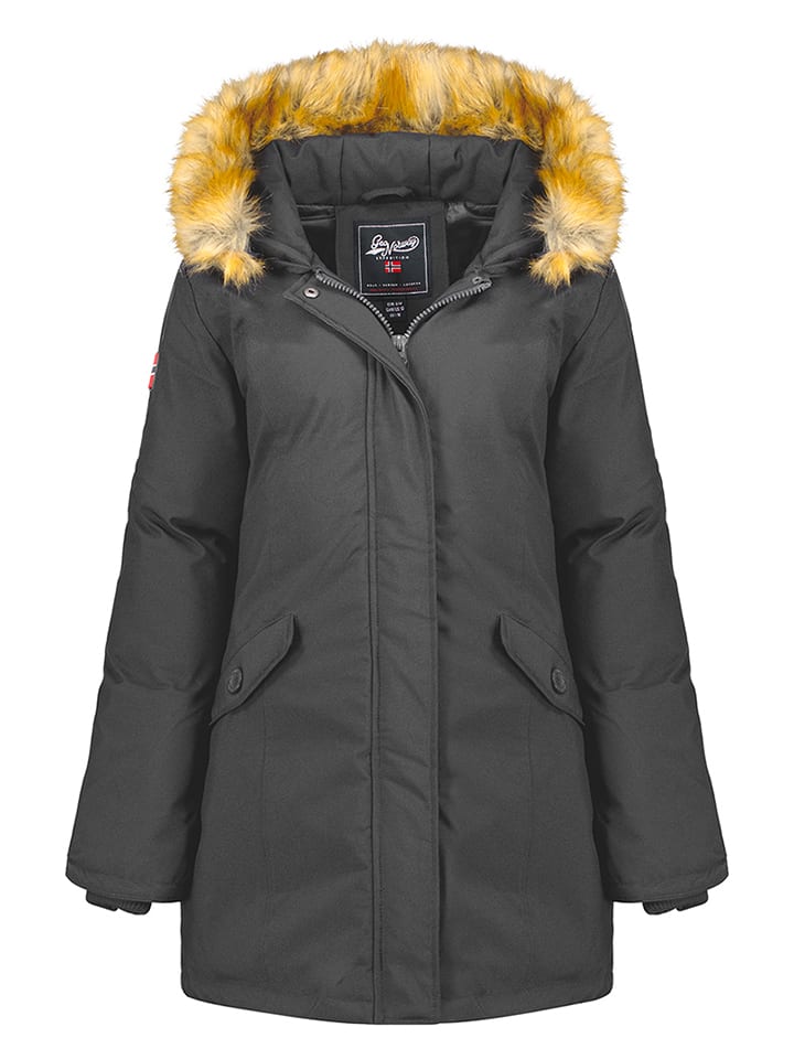 Geographical Norway Parka "Dinasty" w kolorze szarym rozmiar: 140