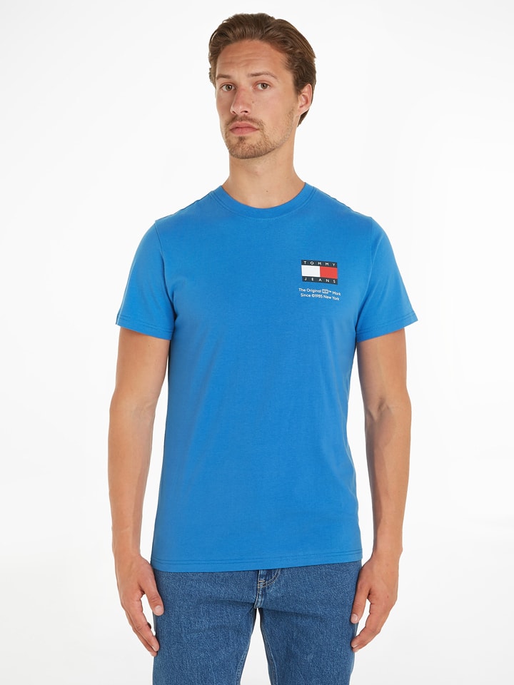 TOMMY JEANS Koszulka w kolorze niebieskim rozmiar: M