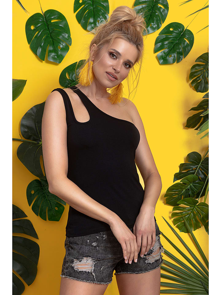 Top w kolorze czarnym