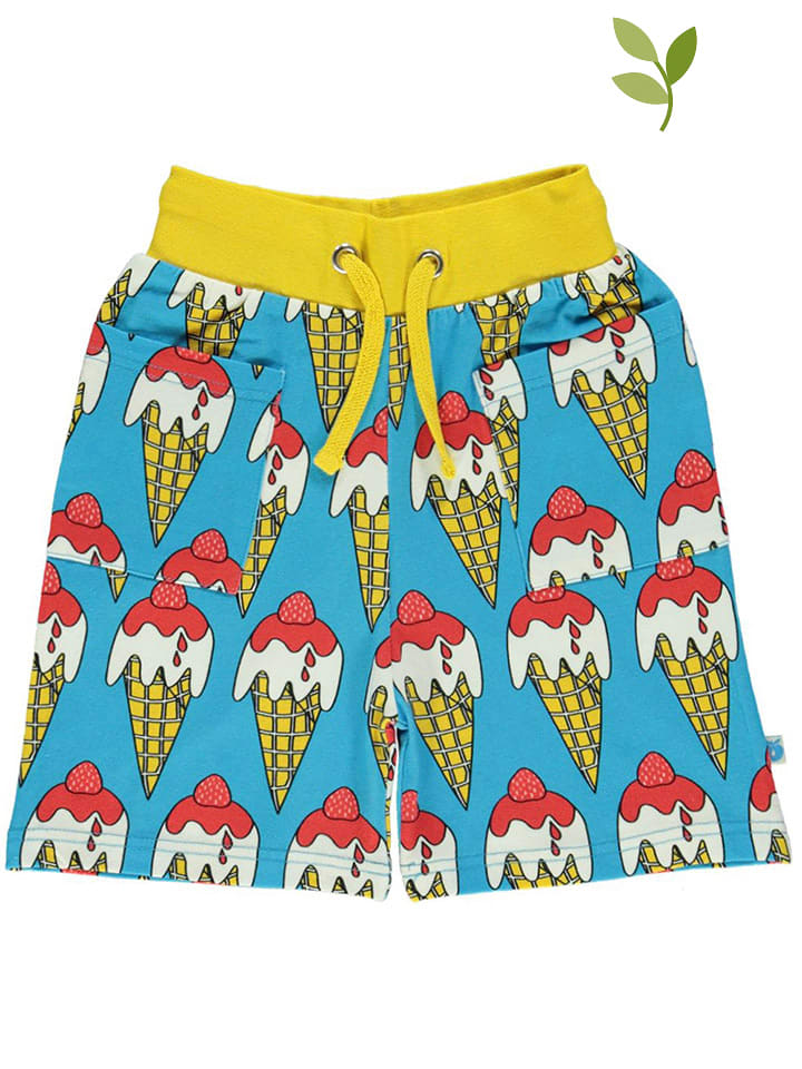 Småfolk Szorty "Ice cream" w kolorze turkusowym rozmiar: 146/152
