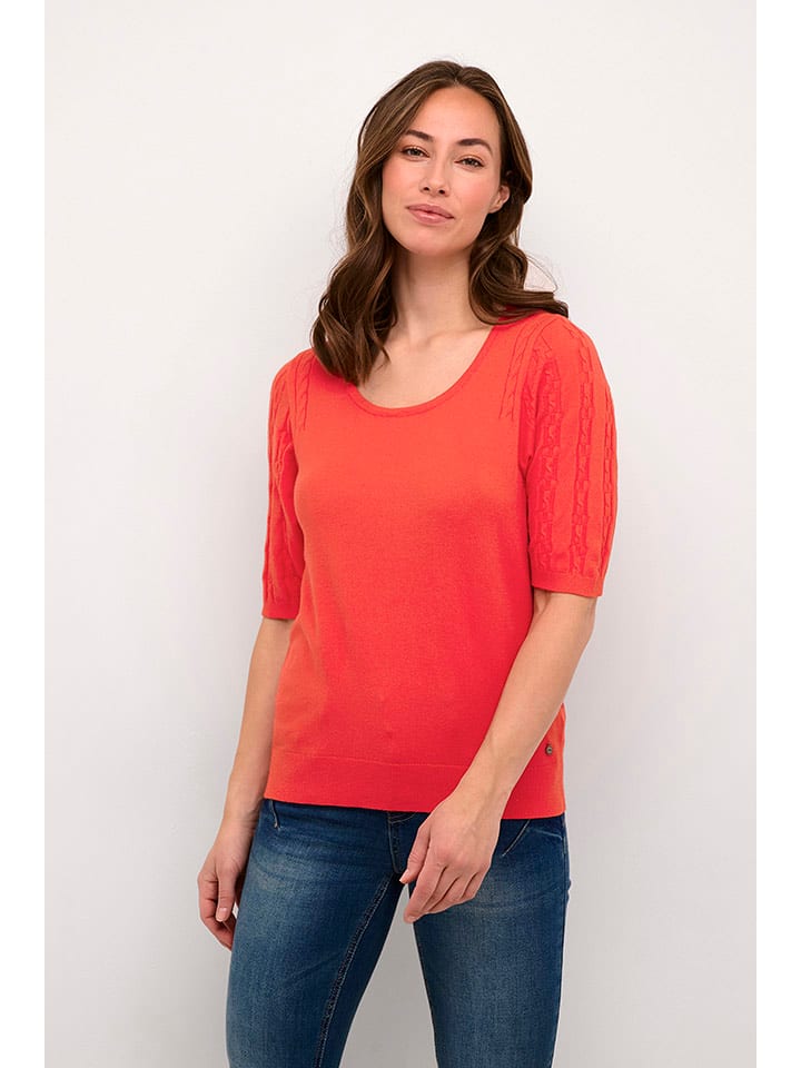 Cream Koszulka "Dela" w kolorze koralowym rozmiar: XXL