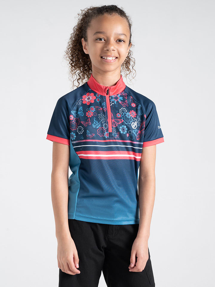 Dare 2b Koszulka kolarska "Speed up II" w kolorze niebiesko-różowym rozmiar: 164