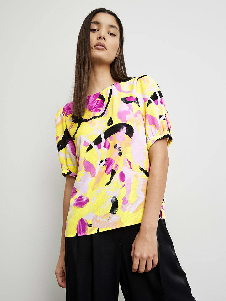 TAIFUN Bluzka w kolorze żółto-różowym rozmiar: 40