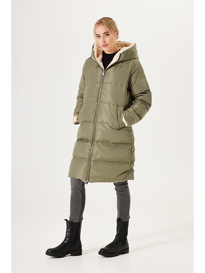 Garcia Płaszcz zimowy w kolorze khaki rozmiar: L