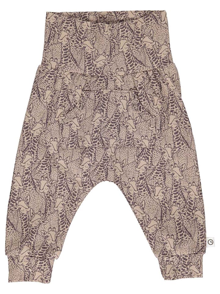 Spodnie "Giraffe" w kolorze brązowym