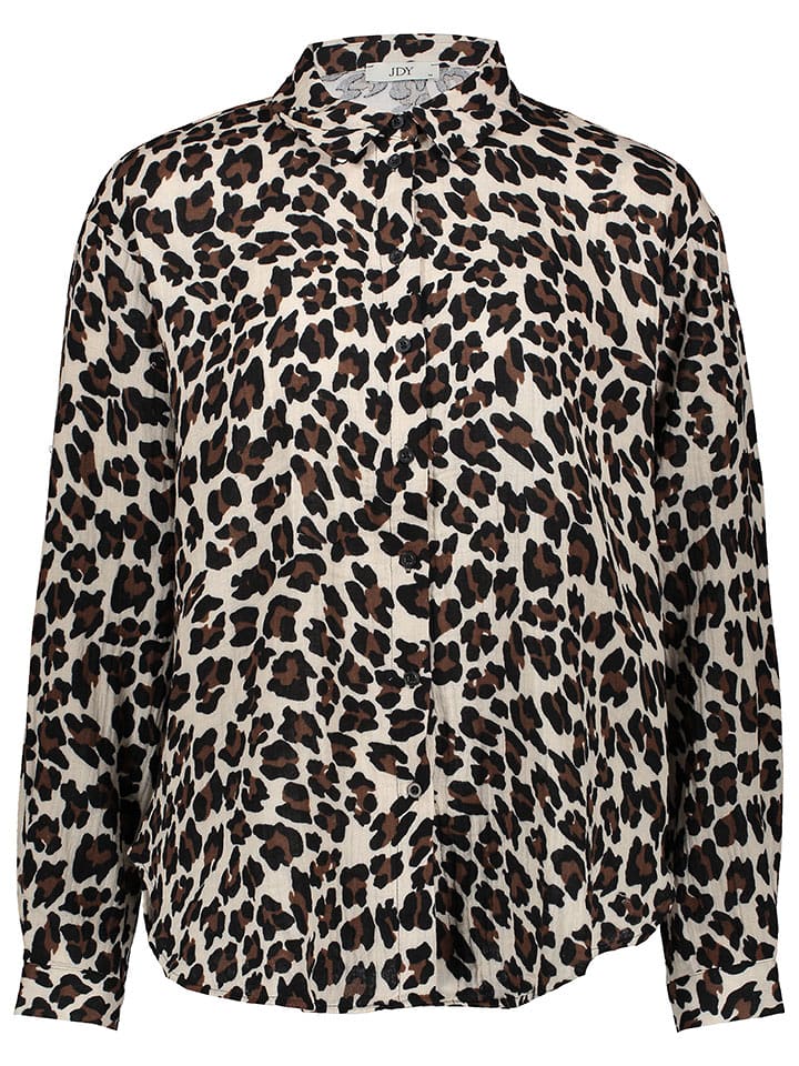 JDY Bluzka w kolorze brązowo-beżowym rozmiar: M