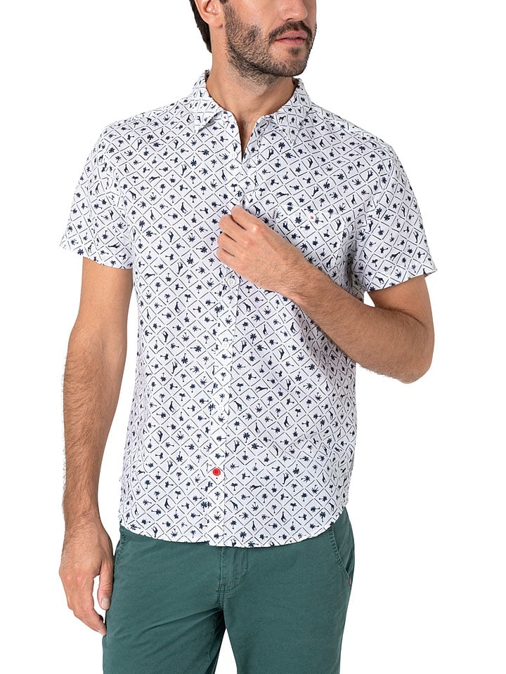 Timezone Koszula w kolorze białym rozmiar: L