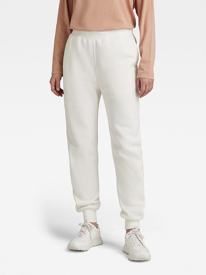 G-Star Spodnie dresowe w kolorze białym rozmiar: L