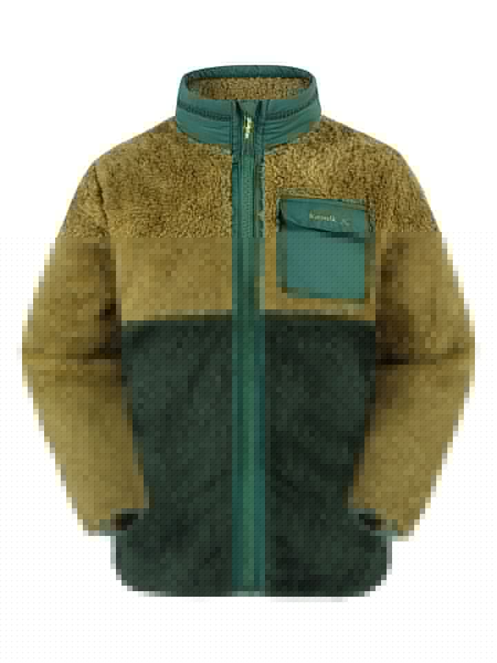 Kamik Pluszowa kurtka polarowa "Shep" w kolorze khaki rozmiar: 110