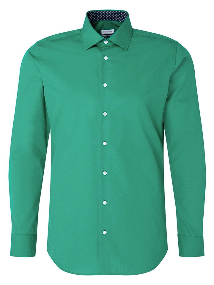 Seidensticker Koszula - X-Slim fit - w kolorze zielonym rozmiar: 39