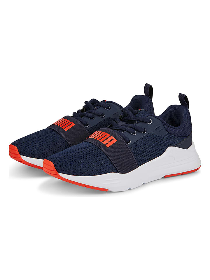 Puma Sneakersy "Wired Run Jr" w kolorze granatowo-czerwonym rozmiar: 37,5