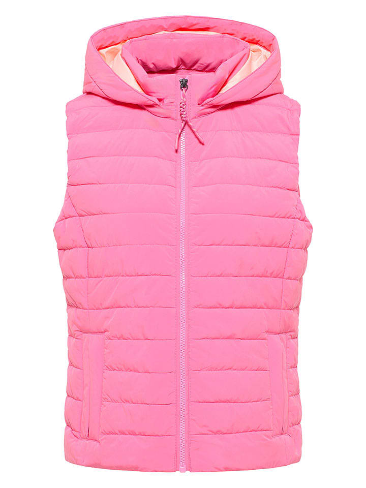 ELBSAND Kamizelka pikowana "Cara" w kolorze różowym rozmiar: M