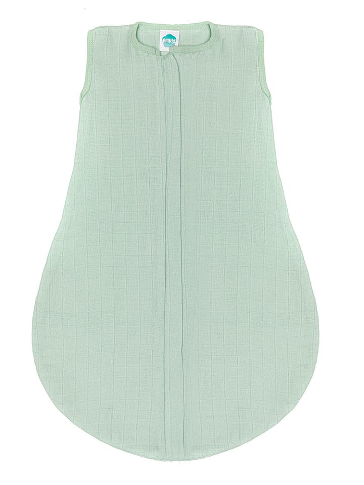 Śpiwór muślinowy w kolorze zielonym