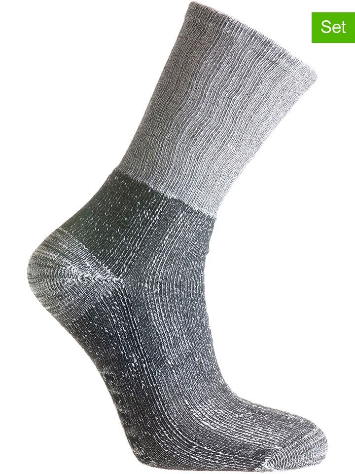 Seger Skarpety (2 pary) "Trekking Coolmax" w kolorze szarym rozmiar: 37-39