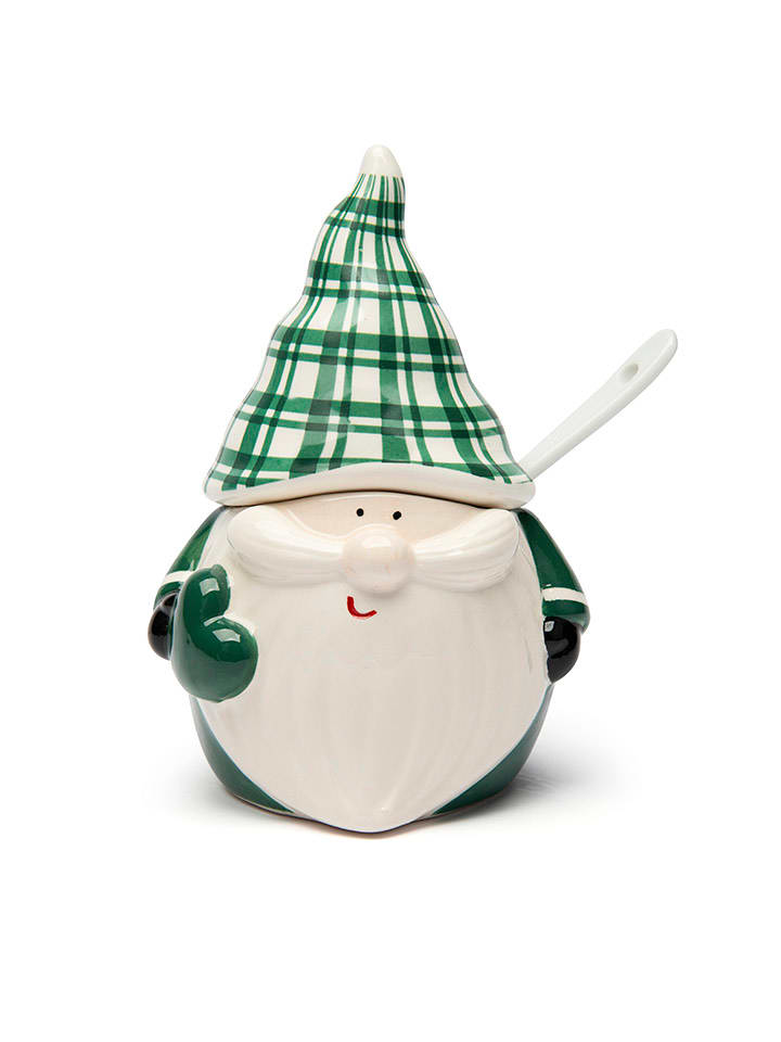 Trendy Kitchen by EXCÉLSA Cukierniczka "Wonderful Ginger" w kolorze zielono-białym - wys. 13,6 cm rozmiar: onesize