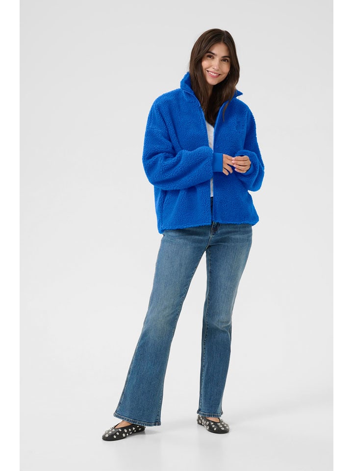 CULTURE Kurtka polarowa w kolorze niebieskim rozmiar: L