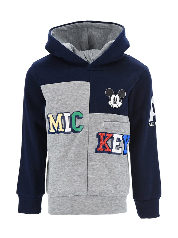 Disney Mickey Mouse Bluza "Myszka Miki" w kolorze granatowo-szarym rozmiar: 116