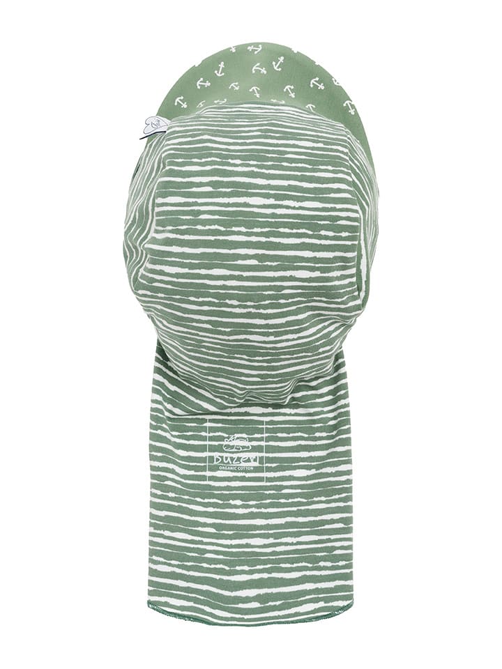 Czapka "Anker" w kolorze oliwkowym ze wzorem