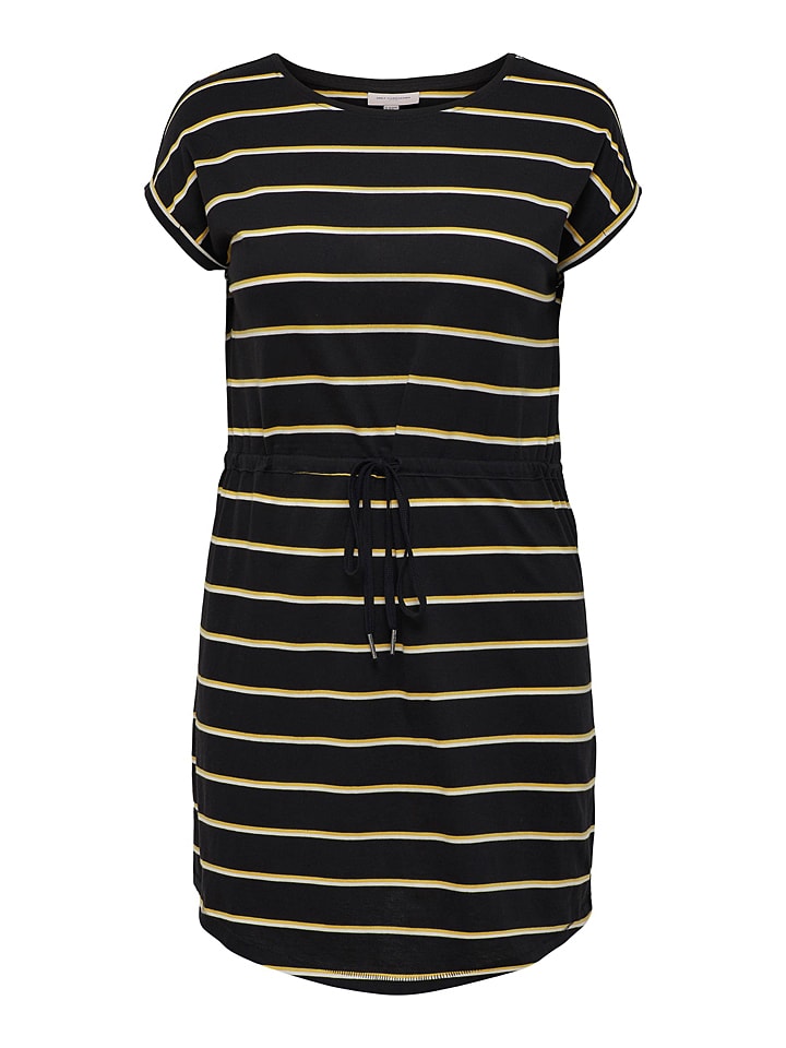 Carmakoma Sukienka "Carapril" w kolorze żółto-czarnym rozmiar: 50/52