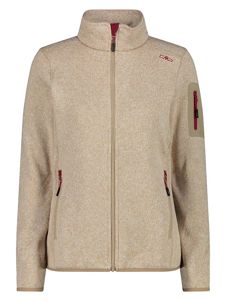 CMP Kurtka polarowa w kolorze beżowym rozmiar: 50