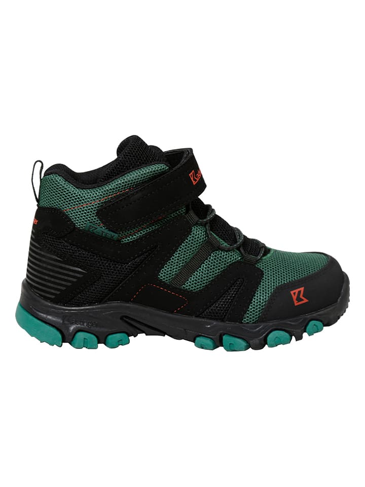 Buty trekkingowe "Jouko" w kolorze zielono-czarnym