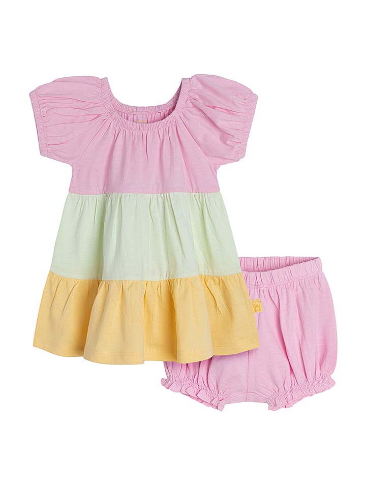 COOL CLUB 2-częściowy zestaw w kolorze jasnoróżowym ze wzorem rozmiar: 68