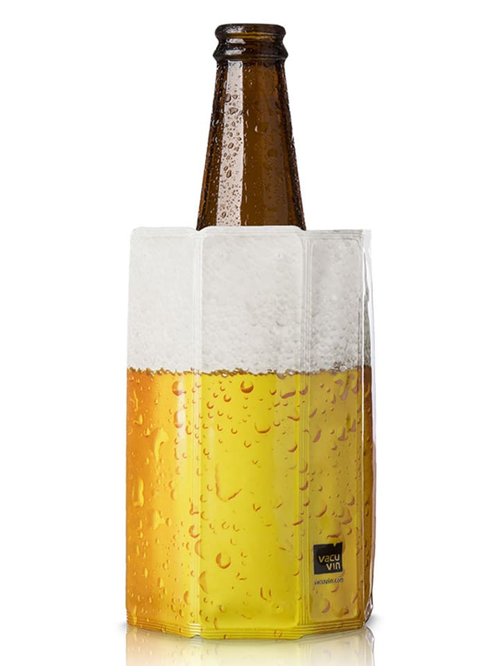 Vacu Vin Schładzacz w kolorze żółtym do piwa - wys. 13,5 x Ø 10,5 cm rozmiar: onesize