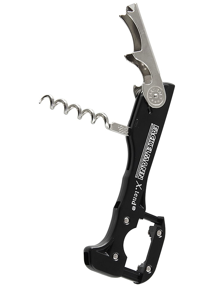 FM Professional Korkociąg w kolorze czarnym - 13 x 4 cm rozmiar: onesize