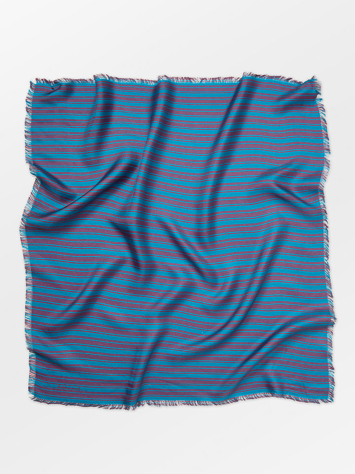 Becksöndergaard Jedwabna chusta w kolorze niebiesko-czerwonym - 65 x 65 cm rozmiar: onesize