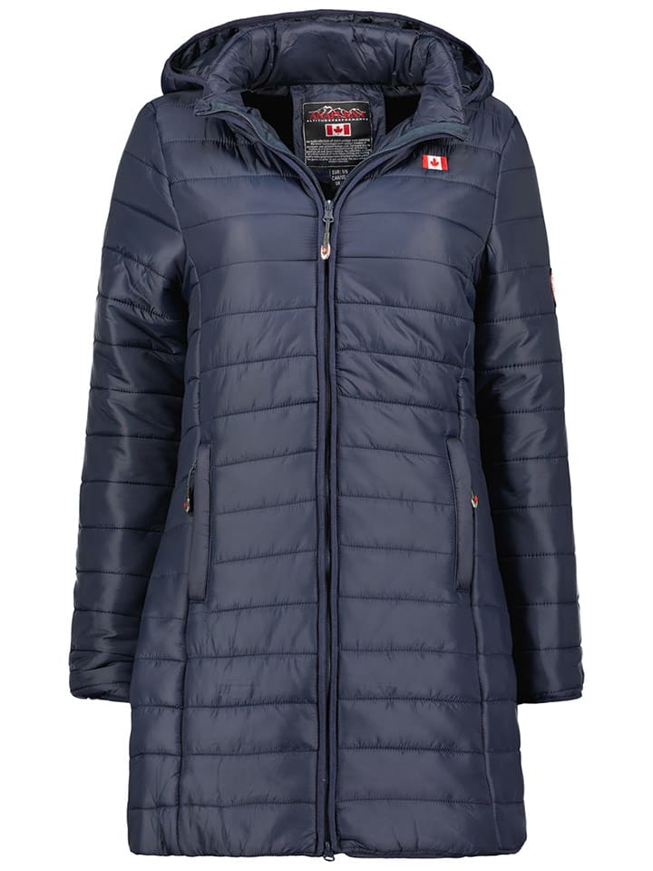 ANAPURNA Płaszcz pikowany "Atikana" w kolorze granatowym rozmiar: L