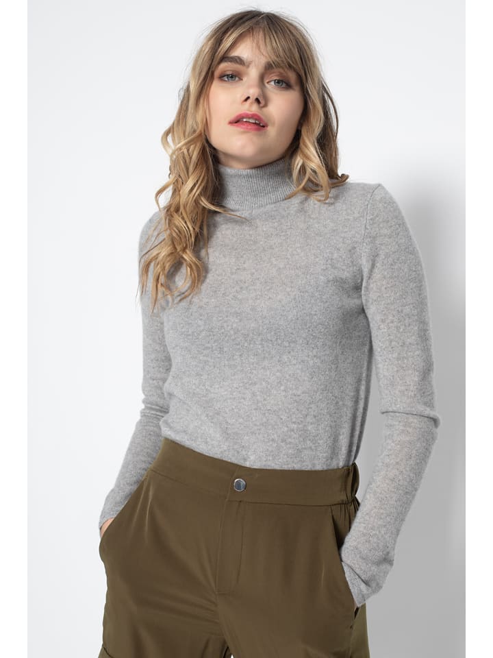 Perfect Cashmere Kaszmirowy kardigan w kolorze szarym rozmiar: L