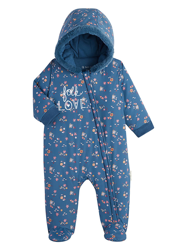 Petit Beguin Kombinezon zimowy w kolorze niebieskim rozmiar: 68