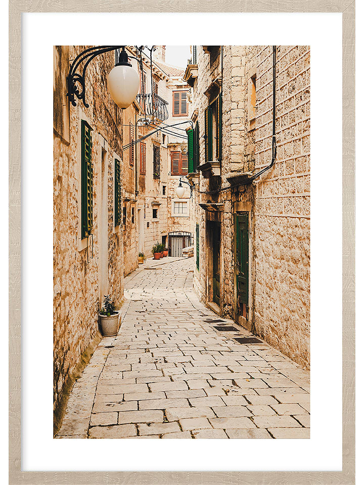 Ars Longa Druk artystyczny "Cobblestone streets" w ramce rozmiar: 70x100 cm