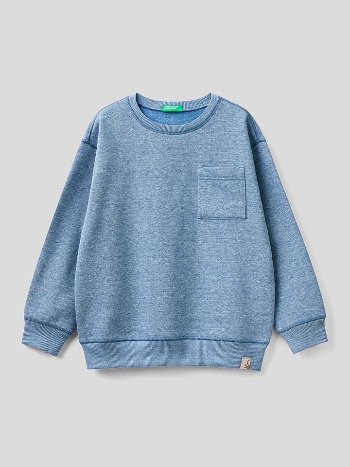 Benetton Bluza w kolorze niebieskim rozmiar: 140