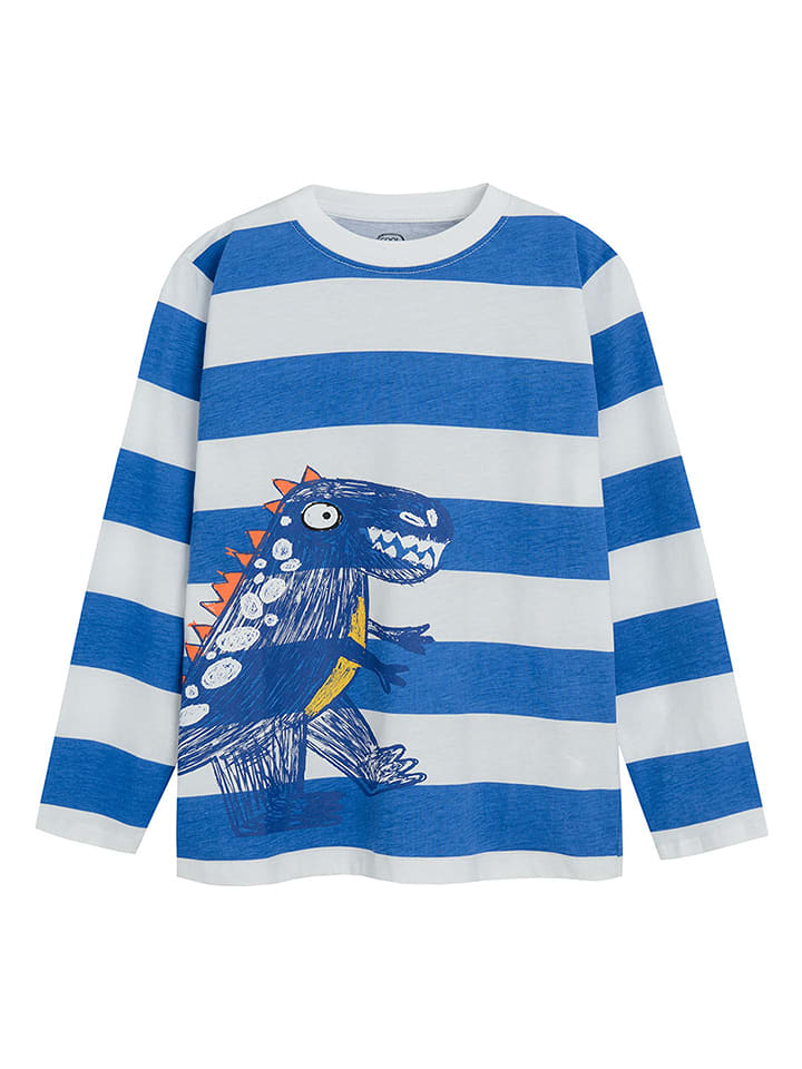 COOL CLUB Koszulka w kolorze niebiesko-białym rozmiar: 110