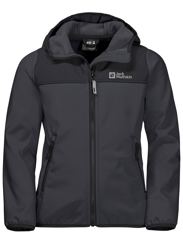 Jack Wolfskin Kurtka softshellowa "Fourwinds" w kolorze czarnym rozmiar: 104