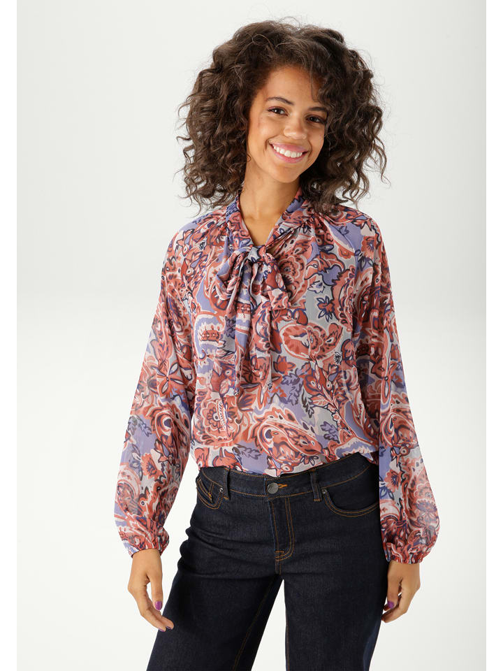 Aniston Bluzka w kolorze czerwono-niebieskim rozmiar: 40