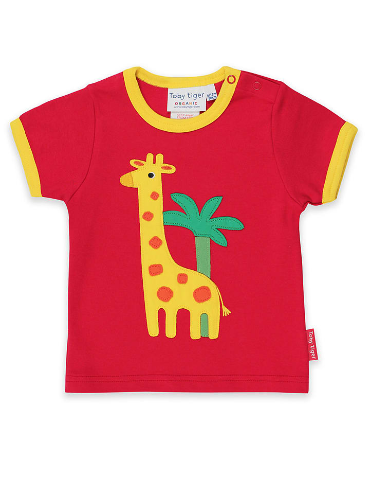 Toby Tiger Koszulka w kolorze czerwonym rozmiar: 110