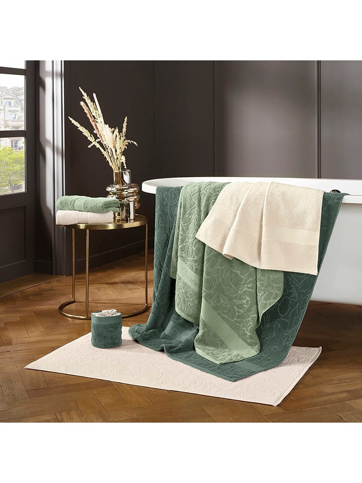 CXL by Christian Lacroix Dywanik łazienkowy w kolorze zielonym rozmiar: 60x100 cm