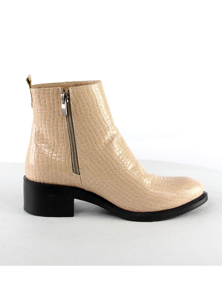 Botki "Carpinus" w kolorze beżowym