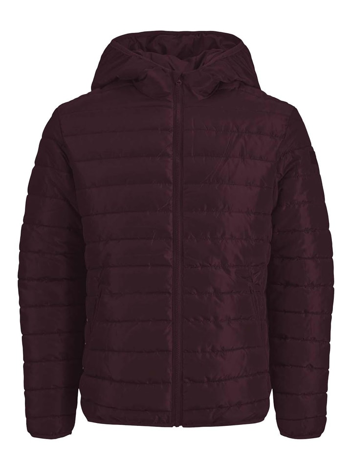 Kurtka pikowana "Wing" w kolorze bordowym
