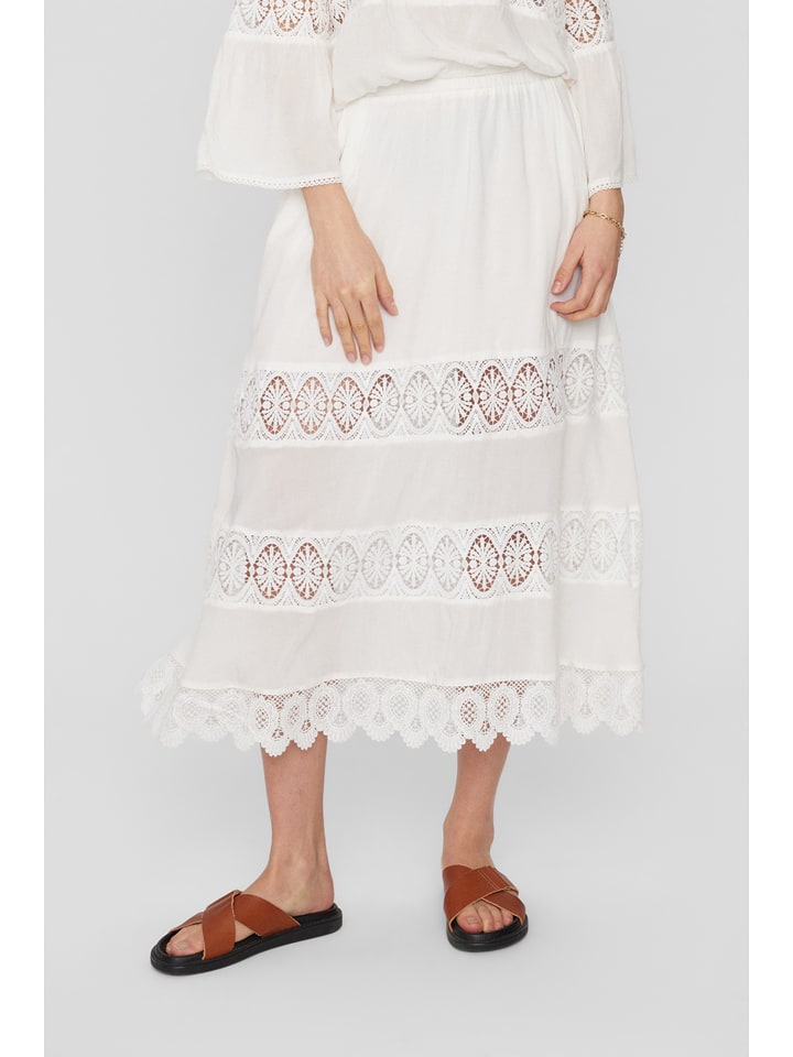 NÜMPH Spódnica "Gaia" w kolorze białym rozmiar: 40