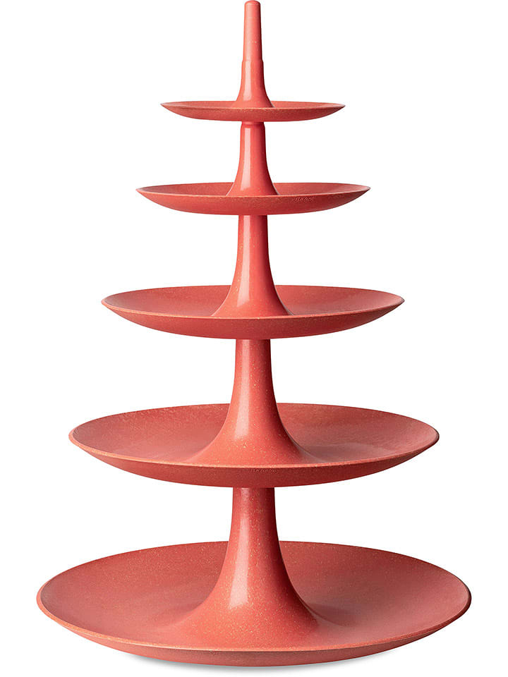 koziol Etażerka "Babell Big" w kolorze czerwonym - wys. 53 x Ø 38 cm rozmiar: onesize