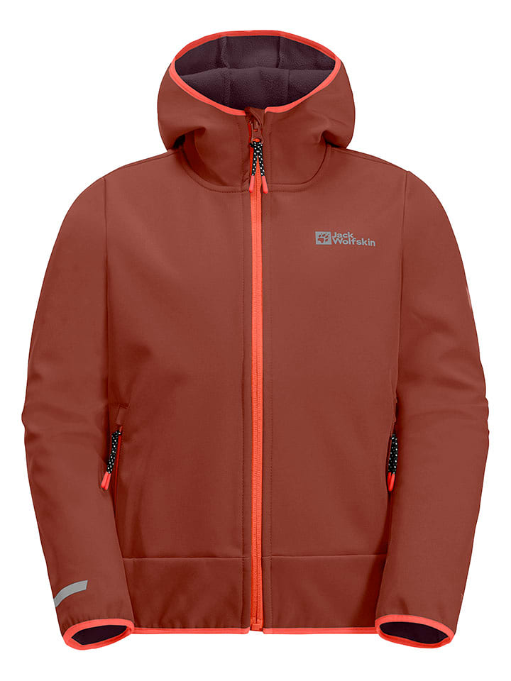 Jack Wolfskin Kurtka przeciwdeszczowa "Actamic" w kolorze czerwonym rozmiar: 116