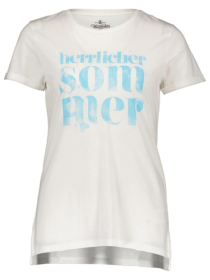 Herrlicher Koszulka "Kendall" w kolorze białym rozmiar: L